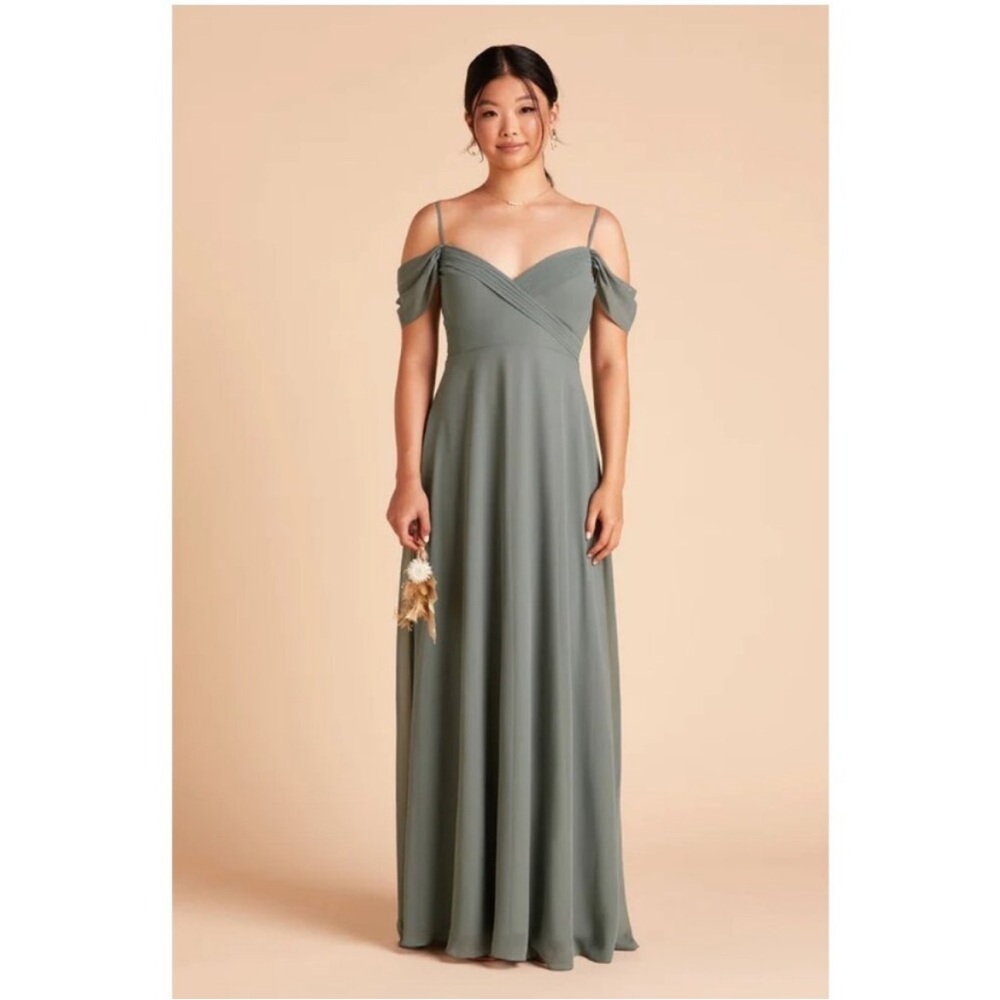 Birdy Grey Spence Convertible Dress with Slit Sage Green L